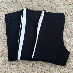 3 pairs of Girls Black Leggings